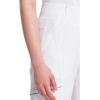 Cherokee Infinity Womens Scrub Jogger Pants, Mid Rise, Moisture Wicking, Wrinkle-Resistant, 360 Stretch, 5 Pockets – CK110A(White)