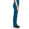 Cherokee Infinity Women’s Scrub Pant Mid Rise Tapered Leg Pull-on Bottom with Moisture Wicking & 360° Stretch Fabric CK065A(Caribbean Blue)