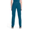 Cherokee Infinity Women’s Scrub Pant Mid Rise Tapered Leg Pull-on Bottom with Moisture Wicking & 360° Stretch Fabric CK065A(Caribbean Blue)
