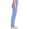Cherokee Infinity Women’s Scrub Pant Mid Rise Tapered Leg Pull-on Bottom with Moisture Wicking & 360° Stretch Fabric CK065A(Ciel)