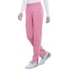 Cherokee Infinity Women’s Scrub Pant Mid Rise Tapered Leg Pull-on Bottom with Moisture Wicking & 360° Stretch Fabric CK065A(Miami Pink)