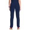 Cherokee Infinity Women’s Scrub Pant Mid Rise Tapered Leg Pull-on Bottom with Moisture Wicking & 360° Stretch Fabric CK065A(Navy)