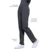 Cherokee Infinity Women’s Scrub Pant Mid Rise Tapered Leg Pull-on Bottom with Moisture Wicking & 360° Stretch Fabric CK065A(Pewter)
