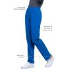 Cherokee Infinity Women’s Scrub Pant Mid Rise Tapered Leg Pull-on Bottom with Moisture Wicking & 360° Stretch Fabric CK065A(Royal)