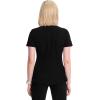 Cherokee Infinity Womens V-Neck Scrub Top Contemporary Fit, 2 Pockets, Rib-Knit Insert, Side Vents, 360° Stretch – CK865A(Black)