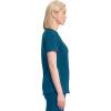 Cherokee Infinity Womens V-Neck Scrub Top Contemporary Fit, 2 Pockets, Rib-Knit Insert, Side Vents, 360° Stretch – CK865A(Caribbean Blue)