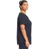 Cherokee Infinity Womens V-Neck Scrub Top Contemporary Fit, 2 Pockets, Rib-Knit Insert, Side Vents, 360° Stretch – CK865A(Pewter)