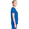 Cherokee Infinity Womens V-Neck Scrub Top Contemporary Fit, 2 Pockets, Rib-Knit Insert, Side Vents, 360° Stretch – CK865A(Royal)