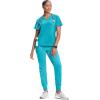 Cherokee Infinity Womens V-Neck Scrub Top, Kangaroo Pocket, High-Low Hem, Rib-Knit Panels & PROTX2 Technology – IN620A(Aquaturque)