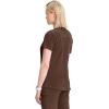 Cherokee Infinity Womens V-Neck Scrub Top, Kangaroo Pocket, High-Low Hem, Rib-Knit Panels & PROTX2 Technology – IN620A(Espresso Express)