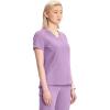 Cherokee Infinity Womens V-Neck Scrub Top, Kangaroo Pocket, High-Low Hem, Rib-Knit Panels & PROTX2 Technology – IN620A(Livewire Lilac)
