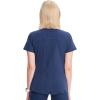 Cherokee Infinity Womens V-Neck Scrub Top, Kangaroo Pocket, High-Low Hem, Rib-Knit Panels & PROTX2 Technology – IN620A(Navy)