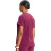 Cherokee Infinity Womens V-Neck Scrub Top, Kangaroo Pocket, High-Low Hem, Rib-Knit Panels & PROTX2 Technology – IN620A(Wine)