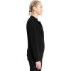 Cherokee Infinity Womens Zip Front Jacket With 2 Pockets Contemporary Fit Back Shoulder Yokes & Front Princess Seams- 2391A(Black)