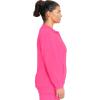 Cherokee Infinity Womens Zip Front Jacket With 2 Pockets Contemporary Fit Back Shoulder Yokes & Front Princess Seams- 2391A(Carmine Pink)