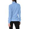 Cherokee Infinity Womens Zip Front Jacket With 2 Pockets Contemporary Fit Back Shoulder Yokes & Front Princess Seams- 2391A(Ciel)