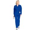 Cherokee Infinity Womens Zip Front Jacket With 2 Pockets Contemporary Fit Back Shoulder Yokes & Front Princess Seams- 2391A(Galaxy Blue)