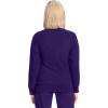 Cherokee Infinity Womens Zip Front Jacket With 2 Pockets Contemporary Fit Back Shoulder Yokes & Front Princess Seams- 2391A(Grape)