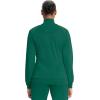 Cherokee Infinity Womens Zip Front Jacket With 2 Pockets Contemporary Fit Back Shoulder Yokes & Front Princess Seams- 2391A(Hunter Green)