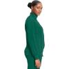 Cherokee Infinity Womens Zip Front Jacket With 2 Pockets Contemporary Fit Back Shoulder Yokes & Front Princess Seams- 2391A(Hunter Green)