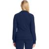 Cherokee Infinity Womens Zip Front Jacket With 2 Pockets Contemporary Fit Back Shoulder Yokes & Front Princess Seams- 2391A(Navy)