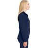 Cherokee Infinity Womens Zip Front Jacket With 2 Pockets Contemporary Fit Back Shoulder Yokes & Front Princess Seams- 2391A(Navy)