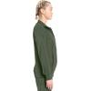 Cherokee Infinity Womens Zip Front Jacket With 2 Pockets Contemporary Fit Back Shoulder Yokes & Front Princess Seams- 2391A(Olive)