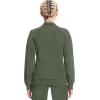 Cherokee Infinity Womens Zip Front Jacket With 2 Pockets Contemporary Fit Back Shoulder Yokes & Front Princess Seams- 2391A(Olive)