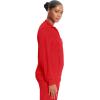 Cherokee Infinity Womens Zip Front Jacket With 2 Pockets Contemporary Fit Back Shoulder Yokes & Front Princess Seams- 2391A(Red)