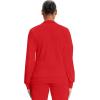 Cherokee Infinity Womens Zip Front Jacket With 2 Pockets Contemporary Fit Back Shoulder Yokes & Front Princess Seams- 2391A(Red)
