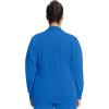 Cherokee Infinity Womens Zip Front Jacket With 2 Pockets Contemporary Fit Back Shoulder Yokes & Front Princess Seams- 2391A(Royal)