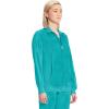 Cherokee Infinity Womens Zip Front Jacket With 2 Pockets Contemporary Fit Back Shoulder Yokes & Front Princess Seams- 2391A(Teal Blue)