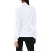 Cherokee Infinity Womens Zip Front Jacket With 2 Pockets Contemporary Fit Back Shoulder Yokes & Front Princess Seams- 2391A(White)