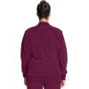 Cherokee Infinity Womens Zip Front Jacket With 2 Pockets Contemporary Fit Back Shoulder Yokes & Front Princess Seams- 2391A(Wine)