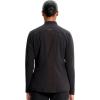Cherokee Infinity Womens Zip Front Scrub Jacket, Contemporary Fit, Stand-Up Collar, 2 Pockets, Back yoke seams – IN320A(Black)