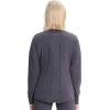 Cherokee Infinity Womens Zip Front Scrub Jacket, Contemporary Fit, Stand-Up Collar, 2 Pockets, Back yoke seams – IN320A(Pewter)
