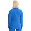 Cherokee Infinity Womens Zip Front Scrub Jacket, Contemporary Fit, Stand-Up Collar, 2 Pockets, Back yoke seams – IN320A(Royal)