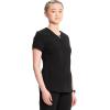 Cherokee Infinity Womens Zip Front V-Neck Scrub Top, 4 Pockets, Moisture Wicking, Wrinkle-Resistant, 360 Stretch – CK810A(Black)