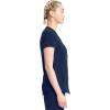 Cherokee Infinity Womens Zip Front V-Neck Scrub Top, 4 Pockets, Moisture Wicking, Wrinkle-Resistant, 360 Stretch – CK810A(Navy)