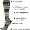 Cherokee Knee High Compression Socks, 15-20 mmHg Support, Cushioned Sole, 1 Pair Pack, Unisex Fit – MLXSUPPORT(Bespeckled)