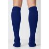 Cherokee Knee High Compression Socks, 15-20 mmHg Support, Cushioned Sole, 1 Pair Pack, Unisex Fit – MLXSUPPORT(Navy)