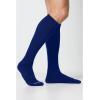 Cherokee Knee High Compression Socks, 15-20 mmHg Support, Cushioned Sole, 1 Pair Pack, Unisex Fit – MLXSUPPORT(Navy)