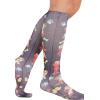 Cherokee Knee High Compression Socks 8-15 mmHg, Lightweight Printed Support Stockings, 1 Pair- COMFORTSUPPORT(Fur-ever Friends)