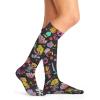 Cherokee Knee High Compression Socks 8-15 mmHg, Lightweight Printed Support Stockings, 1 Pair- COMFORTSUPPORT(Girls Can)
