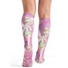 Cherokee Knee High Compression Socks 8-15 mmHg, Lightweight Printed Support Stockings, 1 Pair- COMFORTSUPPORT(Moonlit Path)