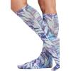 Cherokee Knee High Compression Socks 8-15 mmHg, Lightweight Printed Support Stockings, 1 Pair- COMFORTSUPPORT(Wild Abstract)