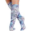 Cherokee Knee High Compression Socks 8-15 mmHg, Lightweight Printed Support Stockings, 1 Pair- COMFORTSUPPORT(Wild Abstract)