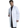 Cherokee Long Lab Coat for Men with Front Button Closure, 3 Pockets & Center back length 38″ CK412(White)