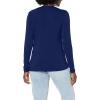 Cherokee Long Sleeve Underscrub for Women Modern Classic fit Soft Crew Neck Knit Tee with 2-Way Stretch – 4881(Navy)
