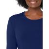 Cherokee Long Sleeve Underscrub for Women Modern Classic fit Soft Crew Neck Knit Tee with 2-Way Stretch – 4881(Navy)